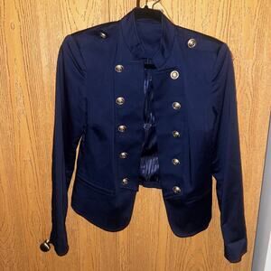 Blue Military Style Blazer